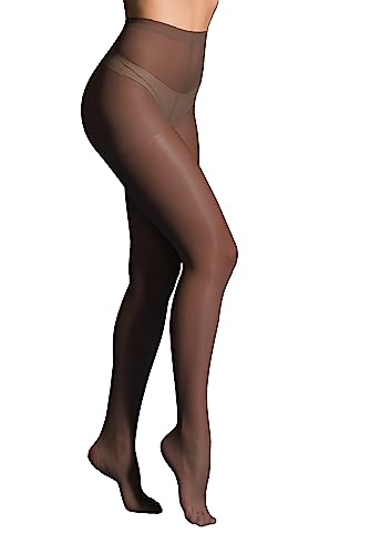 JUST BEAUTY TOUCH Classic Tights 20 Denier Sheer Semi Matt size S - 2XL Available 17 colours (L Chocolate)