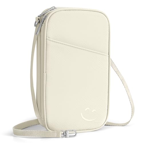 Travelkin 2-in-1 Passport Holder & Travel Organizer for Family with RFID Blocking, Multiple Passport Wallet for Men Women, Travel document holder for Credit Cards, Cash, and Electronic Essentials