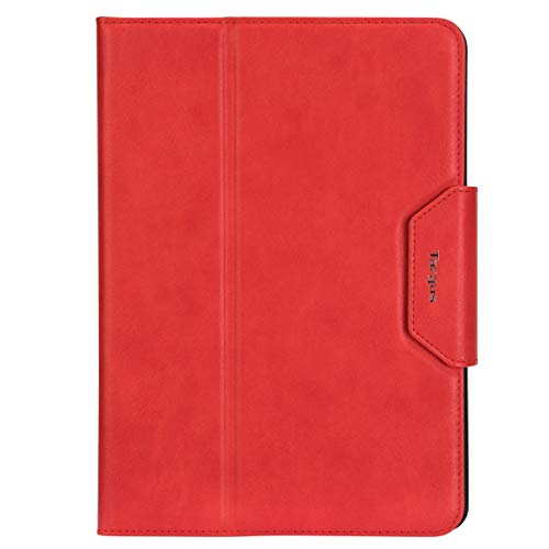Image of Targus VersaVu Classic Apple iPad (6th gen /5th gen), iPad Pro (9.7-inch), iPad Air 2, and iPad Air Protective Tablet Cover with Hands Free Kickstand, Military Grade Drop- Safe Protection, Secure Closure, Water-resistant, Anti-Scratch, Red (THZ73103GL)