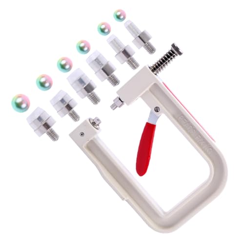 ERINGOGO Hand Press Pearl Setting Tools Fixing Machine Set Pearl Setting Machine for DIY Hat Bead Riveter Fixing Tool for Accessories Random