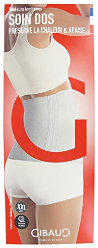 Ceinture chaleur Gibaud soin dos anthracite XXL pour rester actif