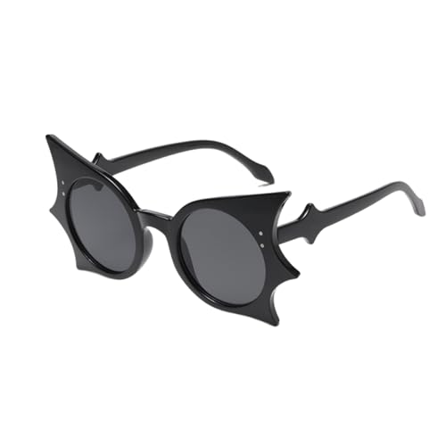 Bat Sunglasses Black Retro Punk Hip Hop Style Butterfly Shaped Bat Shades for Women Men Halloween Parties Everyday Fashion