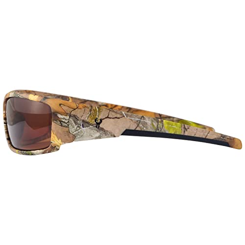 Image of Hornz Brown Forest Camouflage Polarized Sunglasses for Men - Aquabull - Free Matching Microfiber Pouch