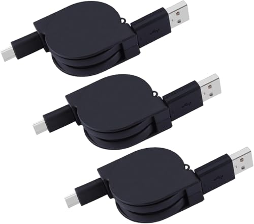 Retractable Charger Cable USB to USB C Car Charger Cord for Samsung Galaxy S26 Ultra/S25 Edge/S24 FE/S23/S22/S21/S20/A17/A16/A15,3.3FT USB Type C Charger Fast Charging Cord for iPhone 17 Pro Max/16/15