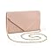ERKOON Clutch Altrosa Hochzeit, Handtasche Damen Abendtasche Party-Handtasche für Hochzeit, Party, Cocktail, Abschlussball, Umhängetasche, Wildlederimitat mit abnehmbarer Kette