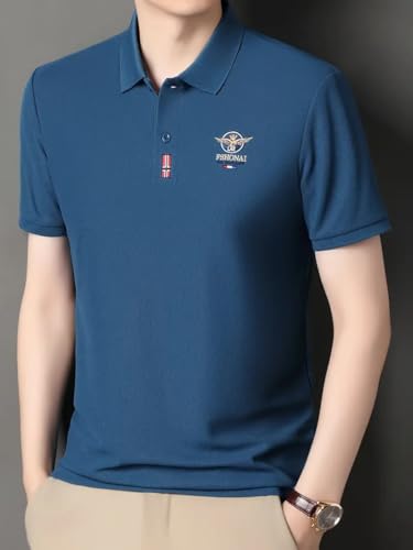 Image of GLASGO Men's Premium T-Shirt | Stylish Polo Tee for Men | Casual & Comfortable Fit 75% Cotton, 25% Blend Regular Fit | Trendy Men's TEE-Shirt | Polo