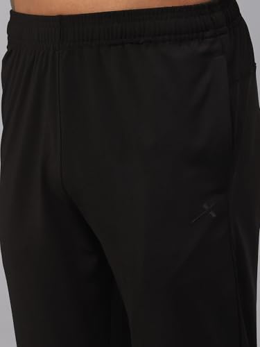 Image of Vector X 4 Way Lycra Mens Track Pant|Boys Polyester Jogger| Gym Workout Slim fit Pants| for Yoga, Running, Sports & Multipurpose Lower for man with 1 Zipper Pocket