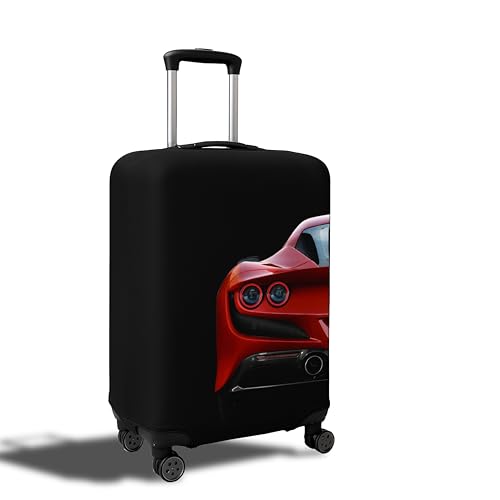 Image of Spendex Polyester Protective Luggage Cover | Hard Luggage Trolley Bag Cover | Washable | Dust Proof | Stretchable | M - 24 inch | Velocityy
