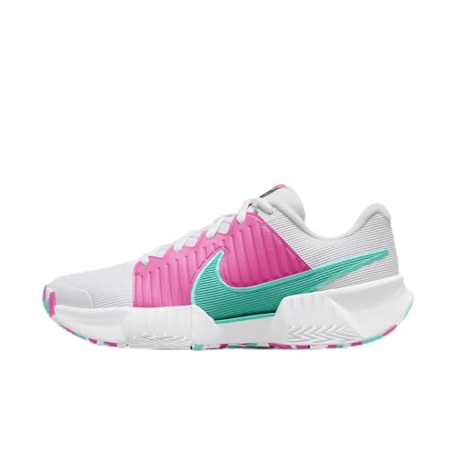 Nike Zoom Challenge Women's Pickleball Shoes (FQ4155-101, White/Alchemy Pink/Retro) Size 6.5