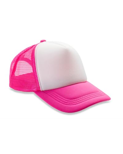 Genérico GORRA TRUCKER Hora Loca – Gorras de Fiesta para Carnaval, Bodas y Cumpleaños – Accesorio de Disfraz Unisex Adulto (Magenta)
