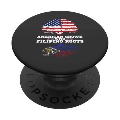 Philippines Roots American Grown Filipino Roots PopSockets PopGrip Adhésif