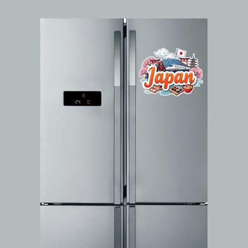 Image of Premium Laser Cut MDF Fridge Magnet for Home Decor, Vibrant Layered Travel Artwork Souvenir Gift with Strong Magnetic Hold, Refrigerator Decoration for Kitchen & Office - Japan