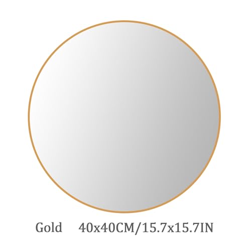 Miroir de maquillage haut de gamme avec cadre en alliage d'aluminium noir