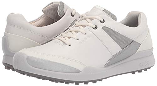 Ecco Women's Biom Hybrid Hydromax Water-Resistant Golf Shoe, White/Silver Metallic/White, 6-6.5 #TOP7