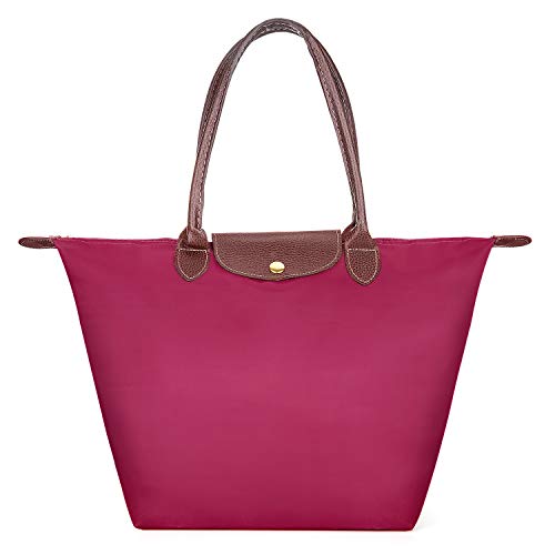 Meersee Shopper Tasche, Wasserdichtes Nylon Shopper Schultertasche Umhängetasche Damen Handtasche Tote Tasche