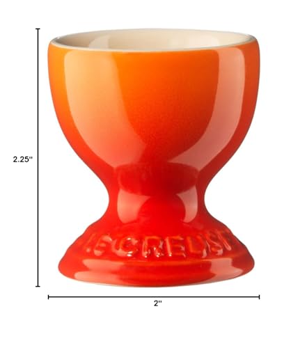 Image of Le Creuset Stoneware Egg Cup, 2 inch, Flame (Pack of 6)