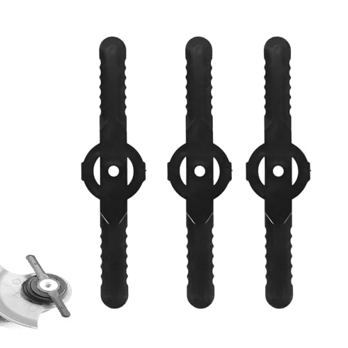 Rasentrimmer Zubehör - 60 Stück Kunststoff Ersatzmesser, 14 cm Ersatzmesser für Rasentrimmer, Rasentrimmer Zubehör Kunststoffmesser für Kantenschneider