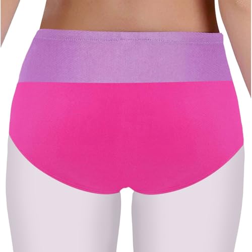 Mufeng Kids Girls 3Piece Sports Set Color Block Crop Top Shorts Briefs Set for Yoga Gymnastics Dance4