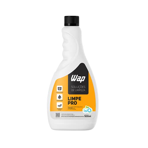 WAP Detergente Concentrado para Limpeza Pesada de Pisos 500ML WAP LIMPE PRO, Branco e amarelo