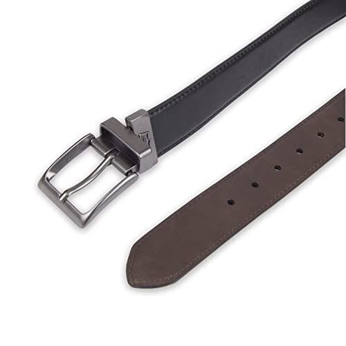 Image of Levi's Leather Men's Levis 40Mm Reversible Belt With Brushed Silver Buckle