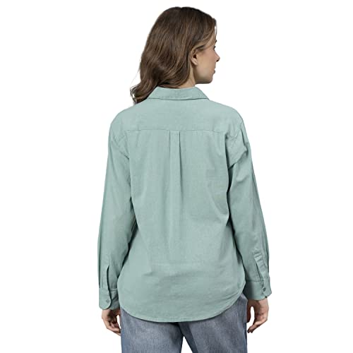 Image of Mode Women's Regular Fit Shirt (MFS0026 Sea Green