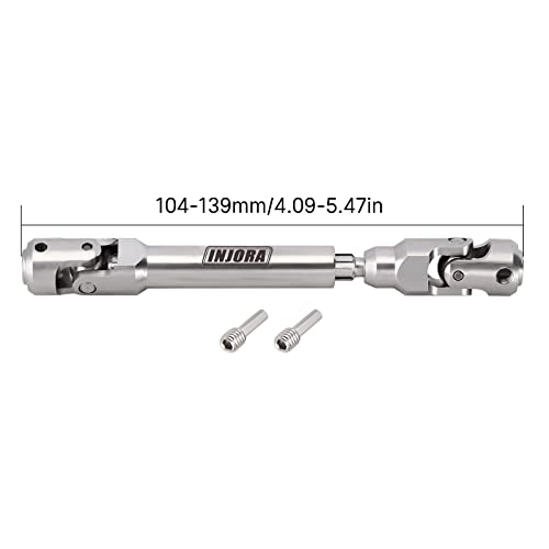 Image of INJORA Drive Shaft Stainless Steel Heavy Duty for Axial SCX10 90046 AXI03007 TRX4 Redcat Gen8 1 /10 RC Car Crawler Upgrade