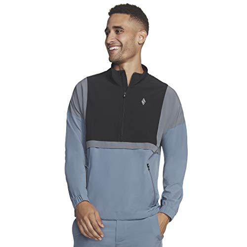 Image of Skechers Men's Go Walk Skechweave Action Packable Anorak One quarter Zip Jacket