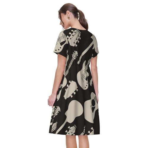 Robe d'été décontractée à manches courtes pour fête et plage - 5