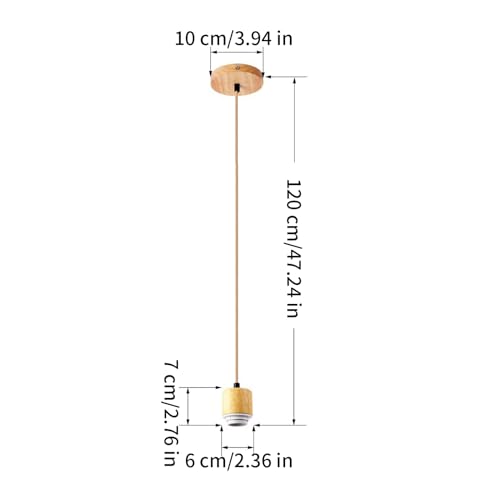 Light Hanger vintage réglable | Douille suspendue style farmhouse rustique