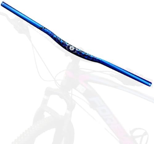 Manillar De Bicicleta De Montaña De Fibra De Carbono, Manillar De Bicicleta Doblado, Barra Elevadora MTB, Bicicleta De Montaña Y De Carretera, Ultraligero, Ligero, 780mm/800mm ( Color : Blue , Size :