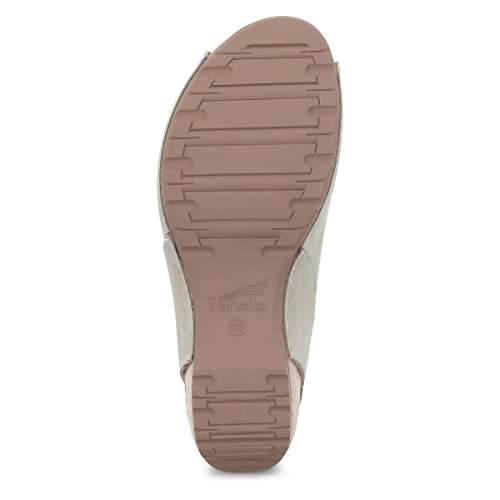 Image of Dansko Tiana Slip-On Platform Sandal for Women - Cushioned, Contoured Footbed for All-Day Comfort and Support - Hook & Loop Strap with Buckle Detail - Lightweight Rubber Outsole