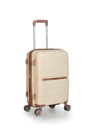 Image of CRUISE Sandy Coco 20 Inch Travel Trolley Bag Set (Small) | Hard Shell Expandable Suitcases with Spinner Wheels | Cabin & Check-in Lightweight Luggage Bags (Set of 1)