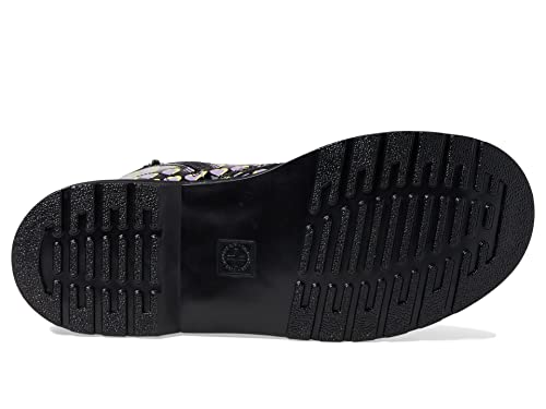 Image of Dr. Martens 1460 Lace Up Fashion Boot (Big Kid) Heart Overlay Patent Lamper 5 UK (US 6 Big Kid) M