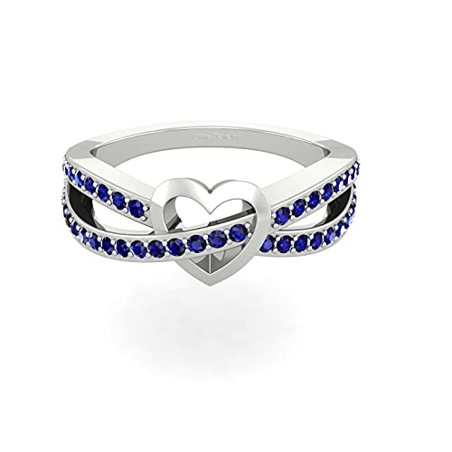 Bague de promesse cœur en argent 925 pour sceller votre amour avec élégance