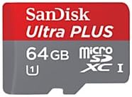 SanDisk Ultra Plus 64GB microSD Card, Mobile, Class 10