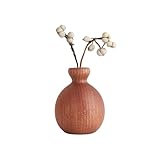 Bauernhaus Vase,Rustikales Modernes Wohnaccessoire Aus Holz | Blumenvasen Deko für Couchtisch - Für Schlafzimmer Wohnzimmer Küche Landhaus Büro Deko