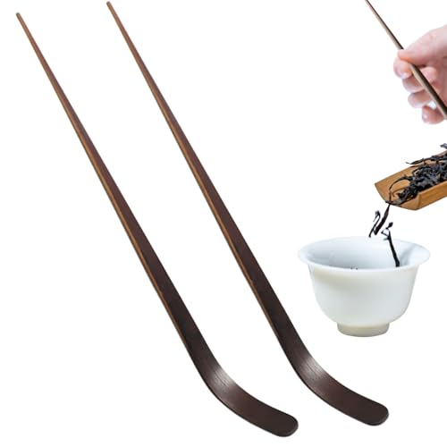 Colorich 2 Stück Matcha Löffel, Chashaku Löffel mit Haken, Unentbehrlich für die Zubereitung von Matcha-Tee, Matcha Zubehör