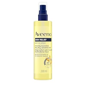 Aveeno® Skin Relief Körperöl-Spray Hautpflege und Körperpflege Öl-Spray mit Haferöl & Jojobaöl für sehr trockene, empfindliche Haut
