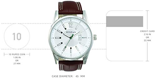 Image of Titan Octane Analog Silver Dial Men's Watch -NM9322SL03 / NL9322SL03