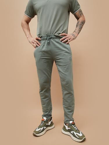 Image of Kappa Men Solid Cotton Regular Fit Track Pant