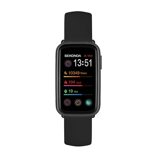 Image of Sekonda Track Smart Watch 26mm with Black Silicone Strap 30171
