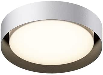 ET2 Echo - 25W 1 LED Flush Mount-4.25 Inches Tall and 16 Inches Wide-White/Black Finish