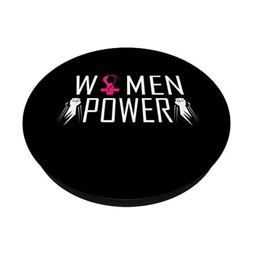 Happy Women's Day 8 March,international women's day PopSockets Swappable PopGrip, Black - Image 2