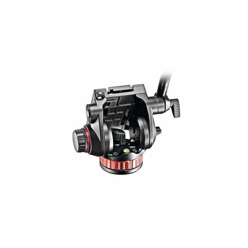 Image of Manfrotto Video Head with Flat Base, Video Head for Compact Video Cameras and DSLR Cameras, for Filming, Videography, Content Creation, Vlogging, Live Streaming