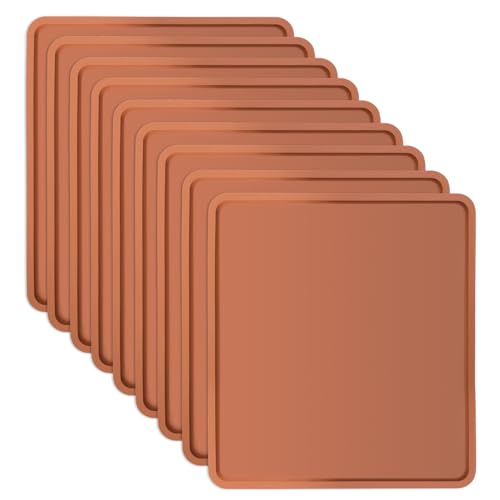 9 Pcs Silicone Dehydrator Trays Reusable Nonstick Silicone Tray Liner Compatible with Cosori CP267-FD Multi-purpose Silicone Trays for Fruit Vegetables Crackers Meat