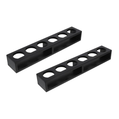 Cabilock 2pcs Wooden Shot Holder Slot Cup Rack for Drinks for Home Bar Parties and Gatherings Organizer for Shot Glasses and Beer Glasses