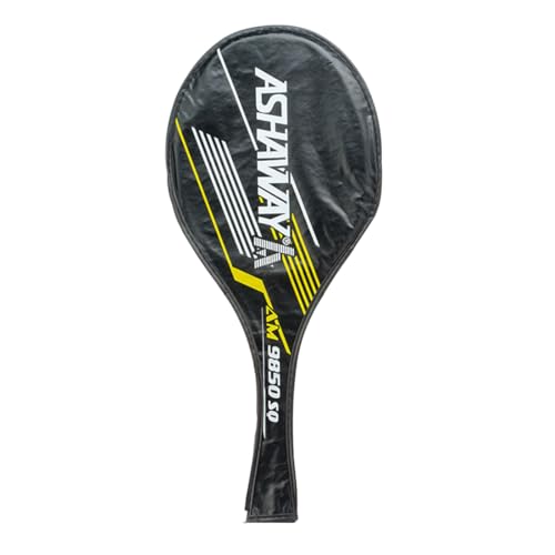 Image of ASHAWAY Badminton Rackets Set of 2 - AM 9850 SQ | Aluminum Rackets Combo with 6 Shuttlecock Pack & Half Cover | Ideal for Adults & Kids | Lightweight & Durable for Recreational Play
