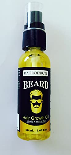 R A PRODUCTS BEARD GROWTH OIL FOR MEN AND BOYS BEARD BOOSTER OIL| Beard Growth Oil Booster Enriched with Natural Herbs (BEARD OIL) Hair Oil (50 ml)