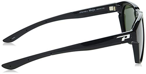 Peppers Sport Fashion Polarized Oval Sunglasses, Matte Black, 55x19x145mm3