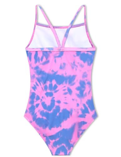 Image of TENVDA Girls One Piece Swimsuits Sport Halter Swimwear Beach Bathing Suit